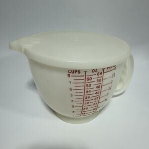 Tupperware Mix n Store Measuring Batter Bowl 8 Cup 64 oz Pitcher w/ Lid 500-2